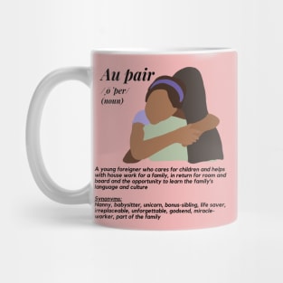 Au pair definition- Red female Mug